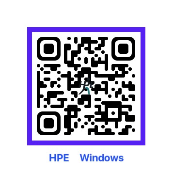 HPE Windows QR 코드
